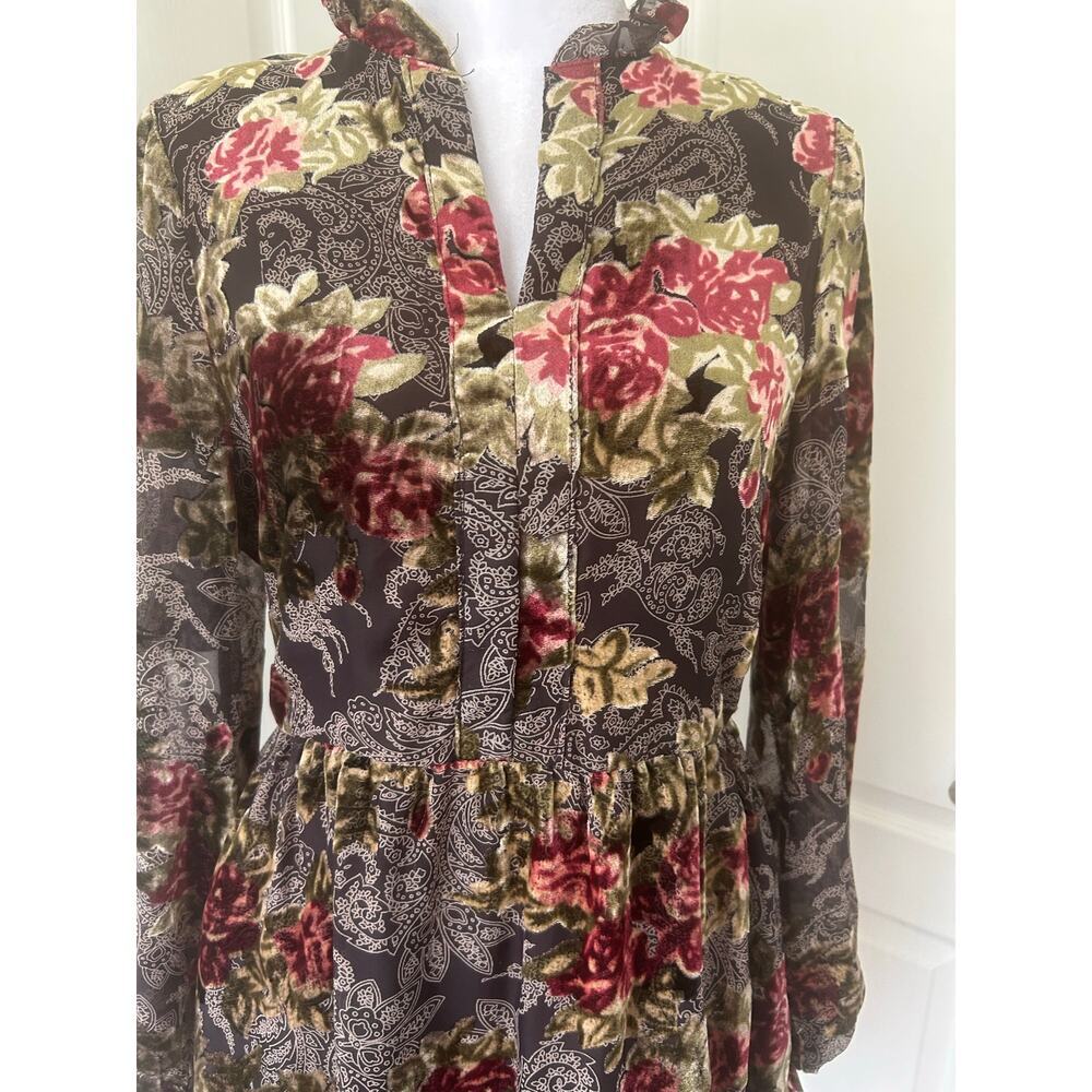 Floral Ruffle Mini Dress – Romantic Whimsical Cottagecore Y2K Charm”​ - Picture 4 of 10